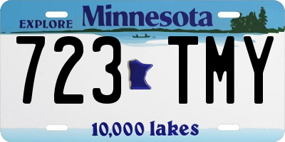MN license plate 723TMY