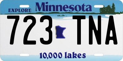 MN license plate 723TNA