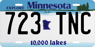 MN license plate 723TNC