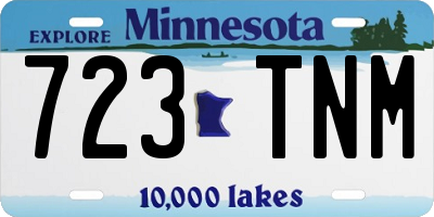 MN license plate 723TNM