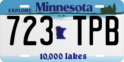 MN license plate 723TPB