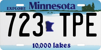 MN license plate 723TPE