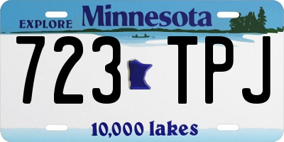 MN license plate 723TPJ
