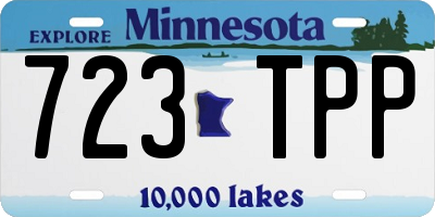 MN license plate 723TPP