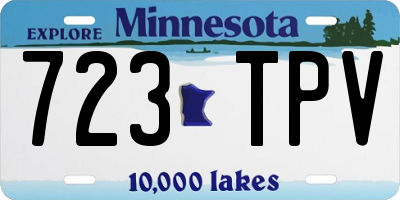 MN license plate 723TPV