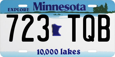 MN license plate 723TQB