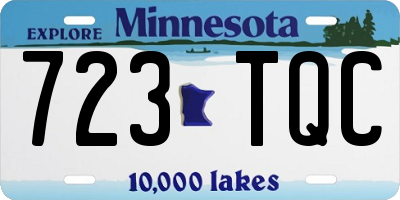 MN license plate 723TQC