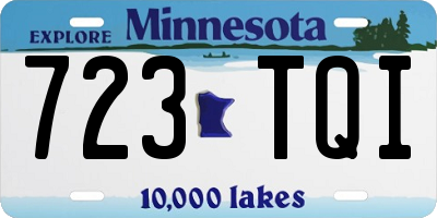 MN license plate 723TQI