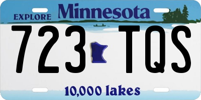 MN license plate 723TQS