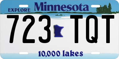 MN license plate 723TQT