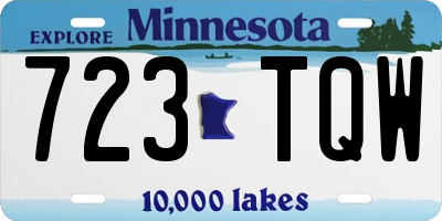 MN license plate 723TQW