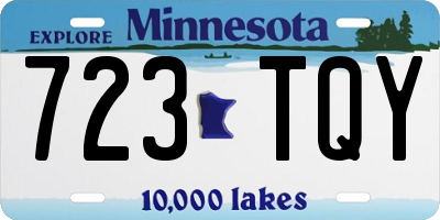 MN license plate 723TQY