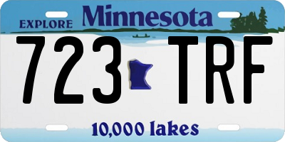 MN license plate 723TRF