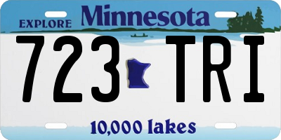 MN license plate 723TRI