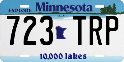 MN license plate 723TRP