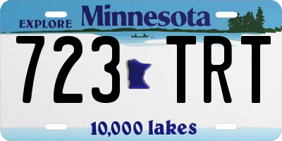 MN license plate 723TRT