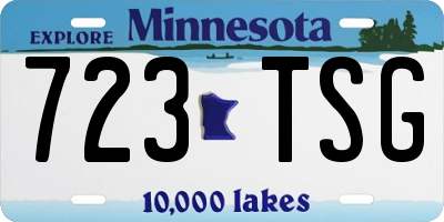 MN license plate 723TSG