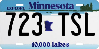 MN license plate 723TSL