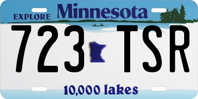 MN license plate 723TSR