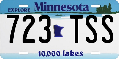 MN license plate 723TSS