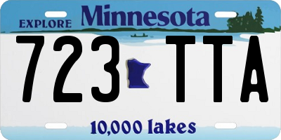 MN license plate 723TTA