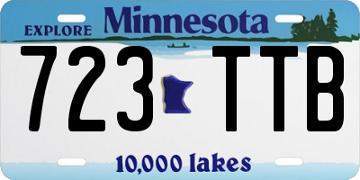 MN license plate 723TTB