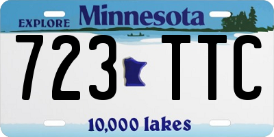 MN license plate 723TTC