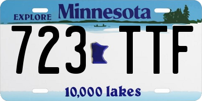 MN license plate 723TTF