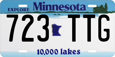 MN license plate 723TTG