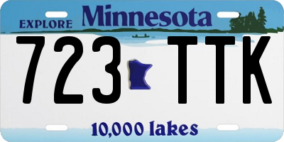 MN license plate 723TTK