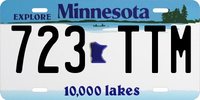 MN license plate 723TTM