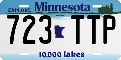 MN license plate 723TTP