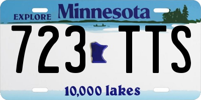 MN license plate 723TTS
