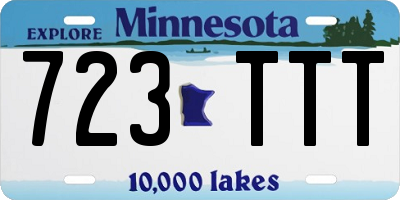 MN license plate 723TTT