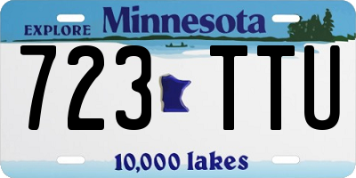 MN license plate 723TTU