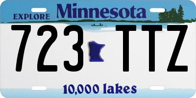 MN license plate 723TTZ