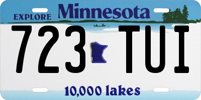 MN license plate 723TUI
