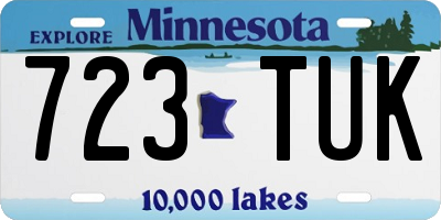 MN license plate 723TUK