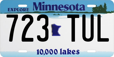 MN license plate 723TUL