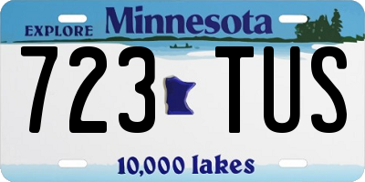 MN license plate 723TUS