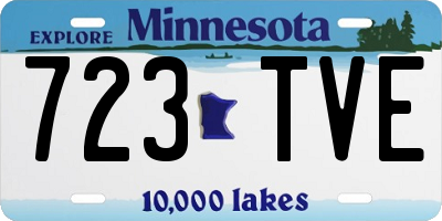 MN license plate 723TVE