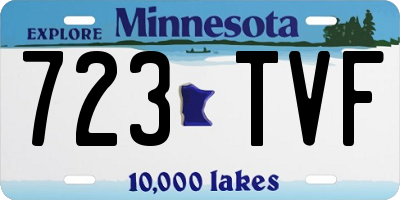 MN license plate 723TVF