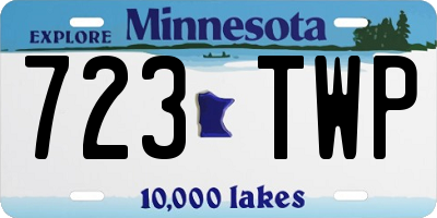 MN license plate 723TWP