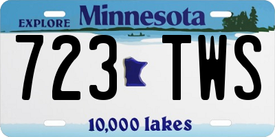 MN license plate 723TWS