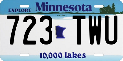 MN license plate 723TWU