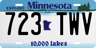 MN license plate 723TWV