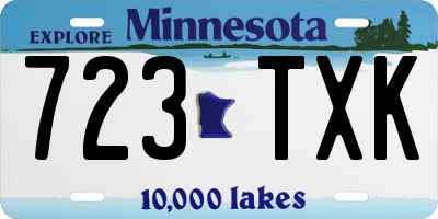 MN license plate 723TXK