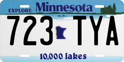 MN license plate 723TYA