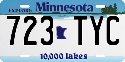 MN license plate 723TYC