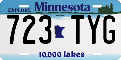 MN license plate 723TYG